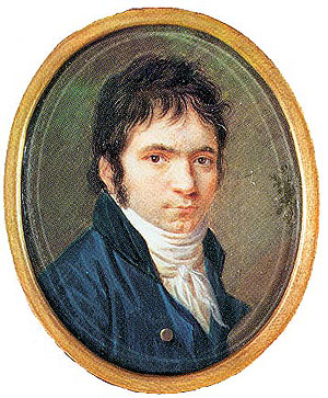 Painting of young Beethoven