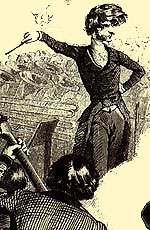 Concert à Mitraille, illustration by J.-J. Grandvilles.