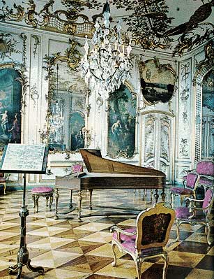 Baroque music room.